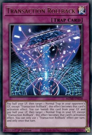 Transaction Rollback (MZMI-EN038) - Maze of Millennia 1st Edition Maze of Millennia Yugioh Single Squirtle Squad Card Shop.