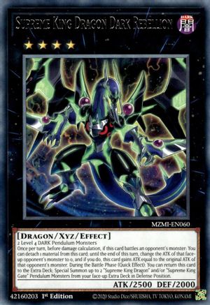 Supreme King Dragon Dark Rebellion (MZMI-EN060) - Maze of Millennia 1st Edition Maze of Millennia Yugioh Single Squirtle Squad Card Shop.