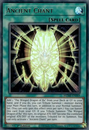 Ancient Chant (MZMI-EN069) - Maze of Millennia 1st Edition Maze of Millennia Yugioh Single Squirtle Squad Card Shop.