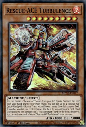 Rescue-ACE Turbulence (MZMI-EN077) - Maze of Millennia 1st Edition Maze of Millennia Yugioh Single Squirtle Squad Card Shop.