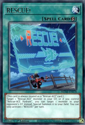 RESCUE! (MZMI-EN078) - Maze of Millennia 1st Edition Maze of Millennia Yugioh Single Squirtle Squad Card Shop.