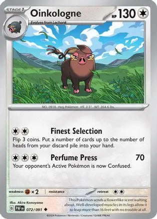 Oinkologne 072 - Reverse Holofoil SV Paldean Fates - Uncommon