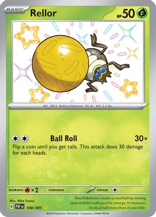 Rellor 108 - Holofoil SV Paldean Fates - Shiny Rare SV: Paldean Fates Pokemon Single Squirtle Squad Card Shop.