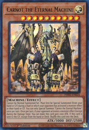 Carnot the Eternal Machine (PHNI-EN024) - Phantom Nightmare 1st Edition Phantom Nightmare Yugioh Single Squirtle Squad Card Shop.