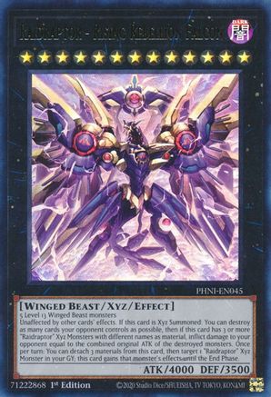 Raidraptor - Rising Rebellion Falcon (PHNI-EN045) - Phantom Nightmare 1st Edition Phantom Nightmare Yugioh Single Squirtle Squad Card Shop.