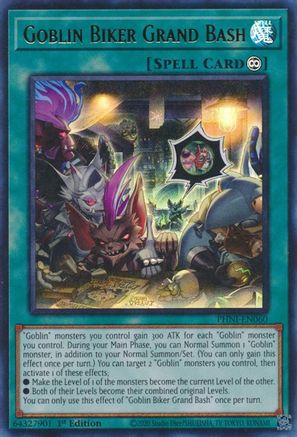 Goblin Biker Grand Bash (PHNI-EN060) - Phantom Nightmare 1st Edition Phantom Nightmare Yugioh Single Squirtle Squad Card Shop.