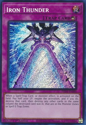 Iron Thunder (PHNI-EN080) - Phantom Nightmare 1st Edition Phantom Nightmare Yugioh Single Squirtle Squad Card Shop.