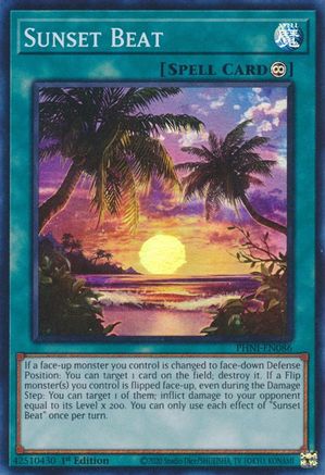 Sunset Beat (PHNI-EN086) - Phantom Nightmare 1st Edition Phantom Nightmare Yugioh Single Squirtle Squad Card Shop.