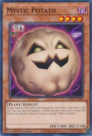 Mystic Potato (PHNI-EN098) - Phantom Nightmare 1st Edition Phantom Nightmare Yugioh Single Squirtle Squad Card Shop.