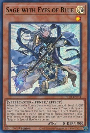 Sage with Eyes of Blue (BLC1-EN014) - Battles of Legend: Chapter 1 1st Edition Battles of Legend: Chapter 1 Yugioh Single Squirtle Squad Card Shop.