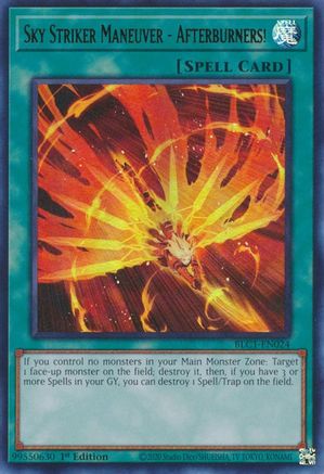 Sky Striker Maneuver - Afterburners! (BLC1-EN024) - Battles of Legend: Chapter 1 1st Edition Battles of Legend: Chapter 1 Yugioh Single Squirtle Squad Card Shop.