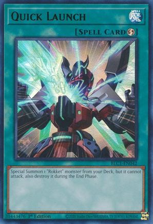Quick Launch (BLC1-EN042) - Battles of Legend: Chapter 1 1st Edition Battles of Legend: Chapter 1 Yugioh Single Squirtle Squad Card Shop.
