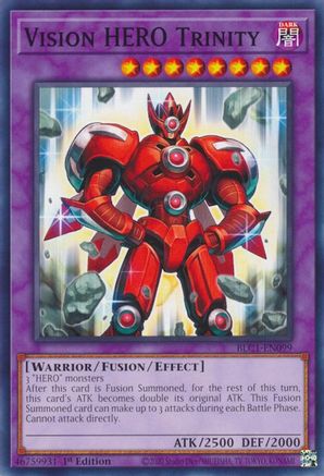 Vision HERO Trinity (BLC1-EN099) - Battles of Legend: Chapter 1 1st Edition Battles of Legend: Chapter 1 Yugioh Single Squirtle Squad Card Shop.