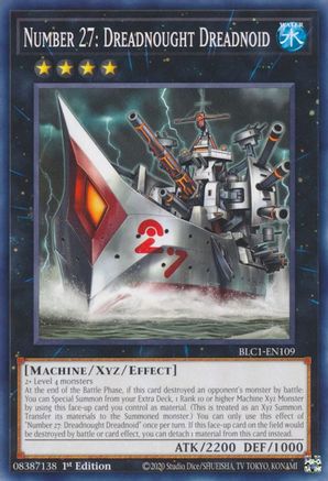 Number 27: Dreadnought Dreadnoid (BLC1-EN109) - Battles of Legend: Chapter 1 1st Edition Battles of Legend: Chapter 1 Yugioh Single Squirtle Squad Card Shop.
