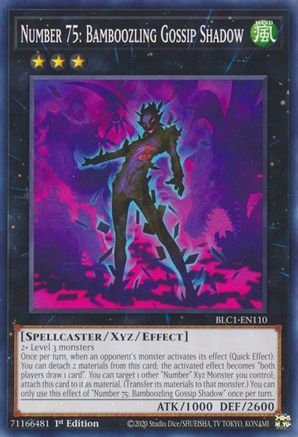 Number 75: Bamboozling Gossip Shadow (BLC1-EN110) - Battles of Legend: Chapter 1 1st Edition Battles of Legend: Chapter 1 Yugioh Single Squirtle Squad Card Shop.
