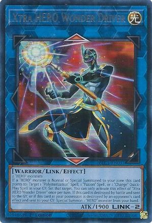 Xtra HERO Wonder Driver (Silver) (BLC1-EN031) - Battles of Legend: Chapter 1 1st Edition Battles of Legend: Chapter 1 Yugioh Single Squirtle Squad Card Shop.