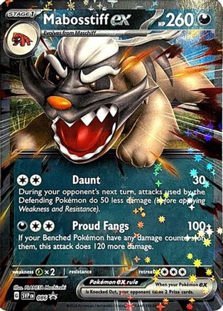 Mabosstiff ex 086 - Holofoil SV Scarlet & Violet Promo Cards - Promo SV: Scarlet & Violet Promo Cards Pokemon Single Squirtle Squad Card Shop.