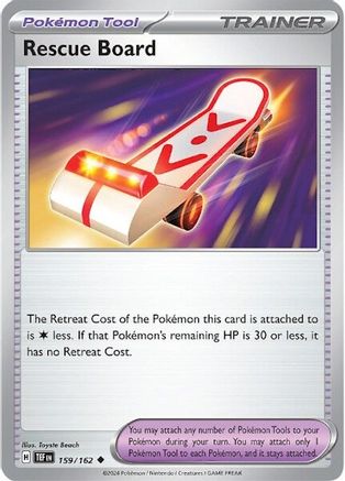 Rescue Board 159 - Reverse Holofoil SV05 Temporal Forces - Uncommon SV05: Temporal Forces Pokemon Single Squirtle Squad Card Shop.