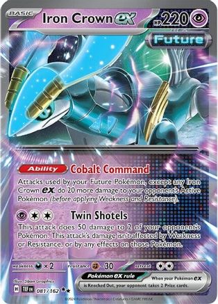 Iron Crown ex 081/162 - Holofoil SV05 Temporal Forces - Double Rare SV05: Temporal Forces Pokemon Single Squirtle Squad Card Shop.