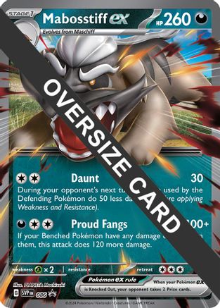 Mabosstiff ex - Jumbo Card 086 - Holofoil Jumbo Cards - Promo Jumbo Cards Pokemon Single Squirtle Squad Card Shop.