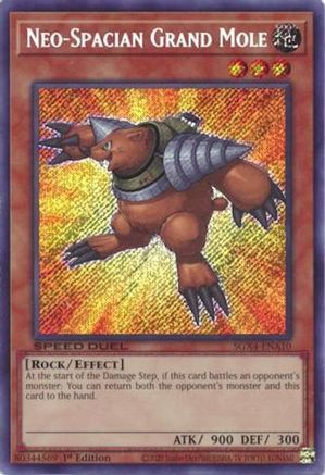Neo-Spacian Grand Mole (Secret Rare) (SGX4-ENA10) - Speed Duel GX: Midterm Destruction 1st Edition Speed Duel GX: Midterm Destruction Yugioh Single Squirtle Squad Card Shop.