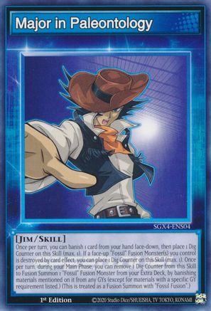 Major in Paleontology (SGX4-ENS04) - Speed Duel GX: Midterm Destruction 1st Edition Speed Duel GX: Midterm Destruction Yugioh Single Squirtle Squad Card Shop.