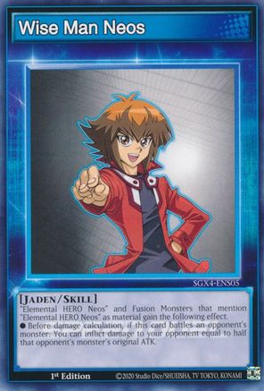 Wise Man Neos (SGX4-ENS05) - Speed Duel GX: Midterm Destruction 1st Edition Speed Duel GX: Midterm Destruction Yugioh Single Squirtle Squad Card Shop.