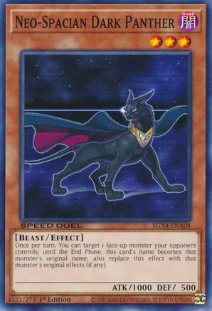 Neo-Spacian Dark Panther (SGX4-ENA08) - Speed Duel GX: Midterm Destruction 1st Edition Speed Duel GX: Midterm Destruction Yugioh Single Squirtle Squad Card Shop.