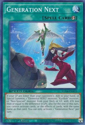 Generation Next (SGX4-ENA12) - Speed Duel GX: Midterm Destruction 1st Edition Speed Duel GX: Midterm Destruction Yugioh Single Squirtle Squad Card Shop.