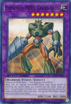 Elemental HERO Grand Neos (SGX4-ENA24) - Speed Duel GX: Midterm Destruction 1st Edition Speed Duel GX: Midterm Destruction Yugioh Single Squirtle Squad Card Shop.