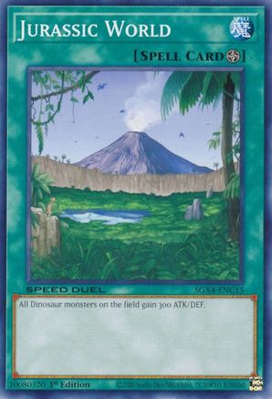 Jurassic World (SGX4-ENC15) - Speed Duel GX: Midterm Destruction 1st Edition Speed Duel GX: Midterm Destruction Yugioh Single Squirtle Squad Card Shop.
