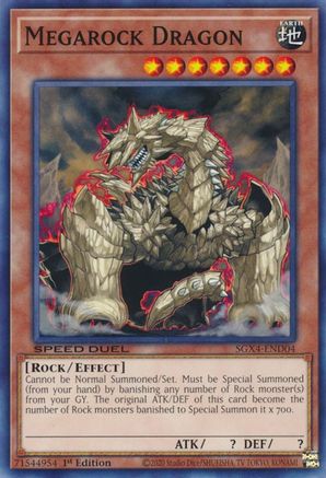 Megarock Dragon (SGX4-END04) - Speed Duel GX: Midterm Destruction 1st Edition Speed Duel GX: Midterm Destruction Yugioh Single Squirtle Squad Card Shop.