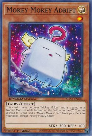 Mokey Mokey Adrift (SGX4-ENE04) - Speed Duel GX: Midterm Destruction 1st Edition Speed Duel GX: Midterm Destruction Yugioh Single Squirtle Squad Card Shop.