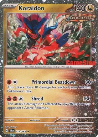 Koraidon (Gamestop Promo) 119 - Reverse Holofoil Miscellaneous Cards & Products - Promo Miscellaneous Cards & Products Pokemon Single Squirtle Squad Card Shop.