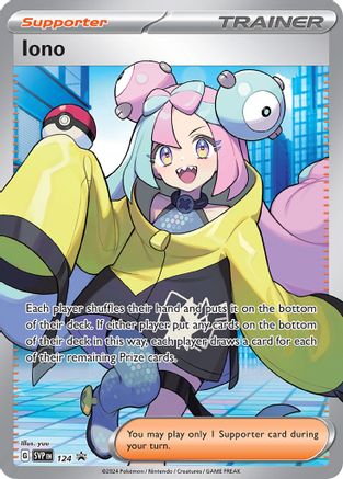 Iono 124 - Holofoil SV Scarlet & Violet Promo Cards - Promo SV: Scarlet & Violet Promo Cards Pokemon Single Squirtle Squad Card Shop.