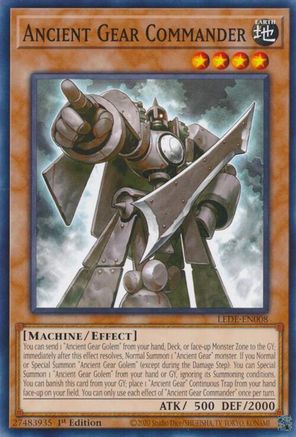 Ancient Gear Commander (LEDE-EN008) - Legacy of Destruction 1st Edition Legacy of Destruction Yugioh Single Squirtle Squad Card Shop.
