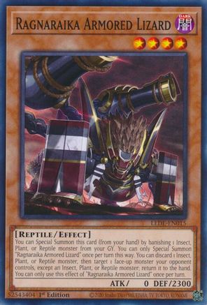 Ragnaraika Armored Lizard (LEDE-EN015) - Legacy of Destruction 1st Edition Legacy of Destruction Yugioh Single Squirtle Squad Card Shop.