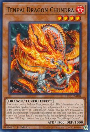 Tenpai Dragon Chundra (LEDE-EN018) - Legacy of Destruction 1st Edition Legacy of Destruction Yugioh Single Squirtle Squad Card Shop.