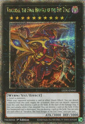 Varudras, the Final Bringer of the End Times (Quarter Century Secret Rare) (LEDE-EN045) - Legacy of Destruction 1st Edition Legacy of Destruction Yugioh Single Squirtle Squad Card Shop.