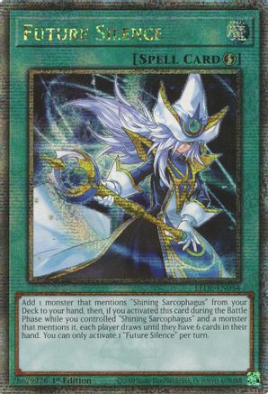 Future Silence (Quarter Century Secret Rare) (LEDE-EN054) - Legacy of Destruction 1st Edition Legacy of Destruction Yugioh Single Squirtle Squad Card Shop.
