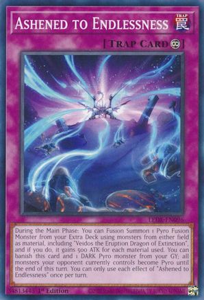 Ashened to Endlessness (LEDE-EN096) - Legacy of Destruction 1st Edition Legacy of Destruction Yugioh Single Squirtle Squad Card Shop.