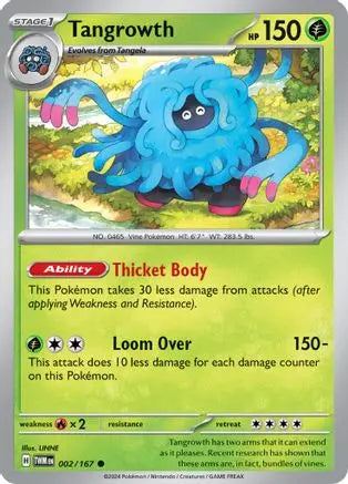 Tangrowth 002 - Reverse Holofoil SV06 Twilight Masquerade - Common