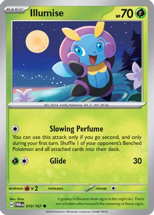 Illumise 010 SV06 Twilight Masquerade - Common SV06: Twilight Masquerade Pokemon Single Squirtle Squad Card Shop.