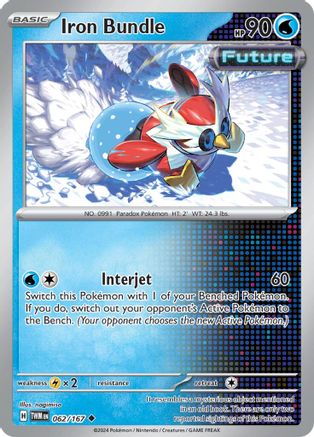 Iron Bundle 062 - Reverse Holofoil SV06 Twilight Masquerade - Uncommon SV06: Twilight Masquerade Pokemon Single Squirtle Squad Card Shop.