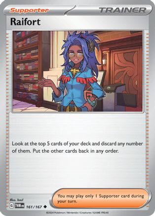 Raifort 161 SV06 Twilight Masquerade - Uncommon SV06: Twilight Masquerade Pokemon Single Squirtle Squad Card Shop.