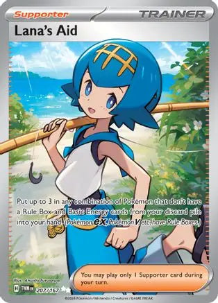 Pokémon TCG Lana's Aid 207/167 – Twilight Masquerade – Ultra Rare SV06: Twilight Masquerade Pokemon Single Squirtle Squad Card Shop.