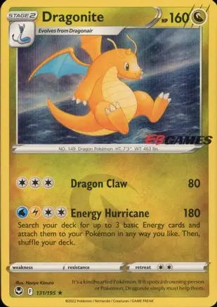 Dragonite (EB Games Exclusive) 131/195 - Holofoil Miscellaneous Cards & Products - Promo