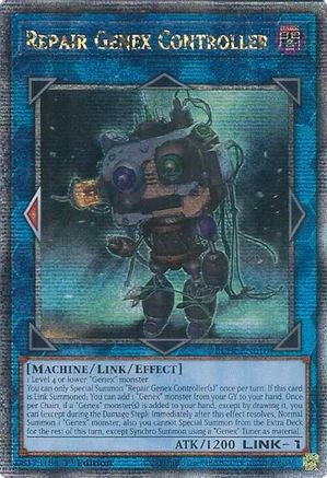 Repair Genex Controller (Quarter Century Secret Rare) (BLTR-EN010) - Battles of Legend: Terminal Revenge 1st Edition Battles of Legend: Terminal Revenge Yugioh Single Squirtle Squad Card Shop.