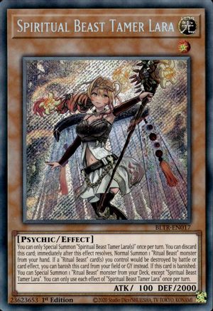 Spiritual Beast Tamer Lara (BLTR-EN017) - Battles of Legend: Terminal Revenge 1st Edition Battles of Legend: Terminal Revenge Yugioh Single Squirtle Squad Card Shop.