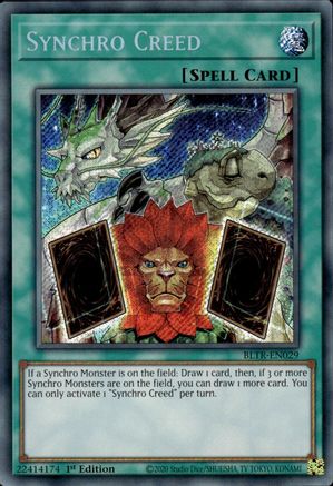 Synchro Creed (BLTR-EN029) - Battles of Legend: Terminal Revenge 1st Edition Battles of Legend: Terminal Revenge Yugioh Single Squirtle Squad Card Shop.